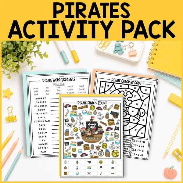 Pirates Themed Activity Pack